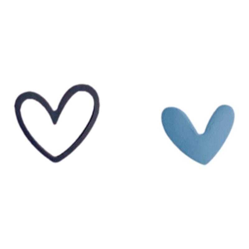 可爱甜美爱心小众耳环女