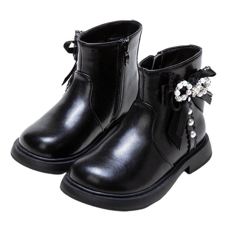 富罗迷女童短靴儿童棉靴2025冬季新款黑色保暖加厚洋气女孩公主靴,童鞋/婴儿鞋/亲子鞋,皮靴,淘宝优惠券,粉丝福利购,淘宝优惠卷