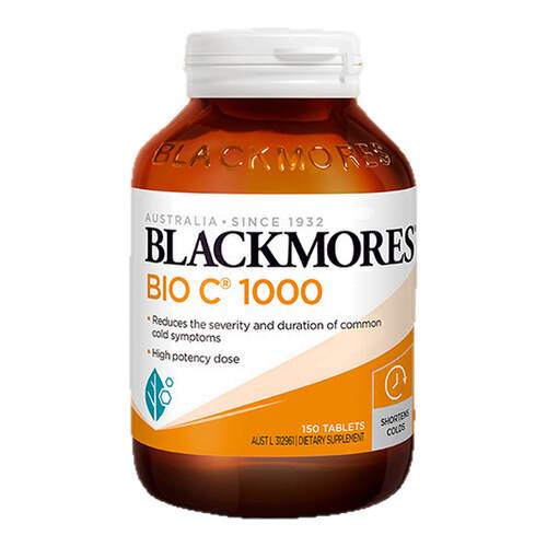 澳洲BLACKMORES澳佳宝活性VC1000mg150片高含量维生素C美白强免疫