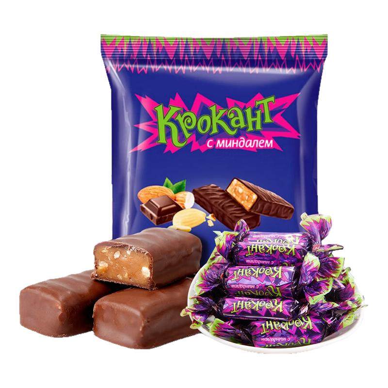 kdv俄罗斯紫皮糖正品进口夹心巧克力糖果散装喜糖批发休闲零食