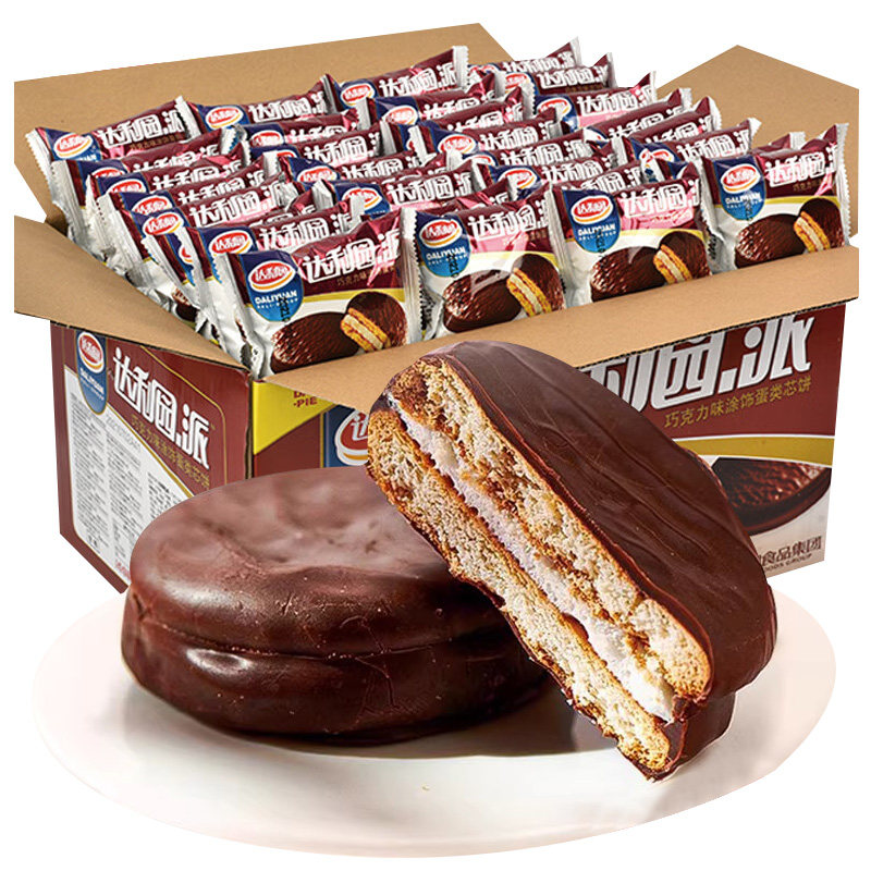 达利园巧克力派整箱早餐面包办公室下午茶糕点心零食小吃休闲食品