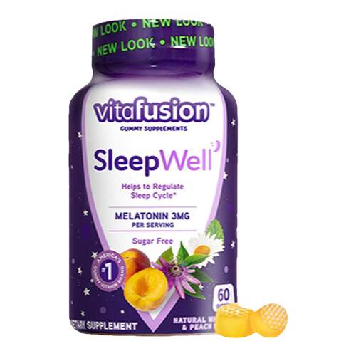 美国进口vitafusion褪黑素睡眠糖
