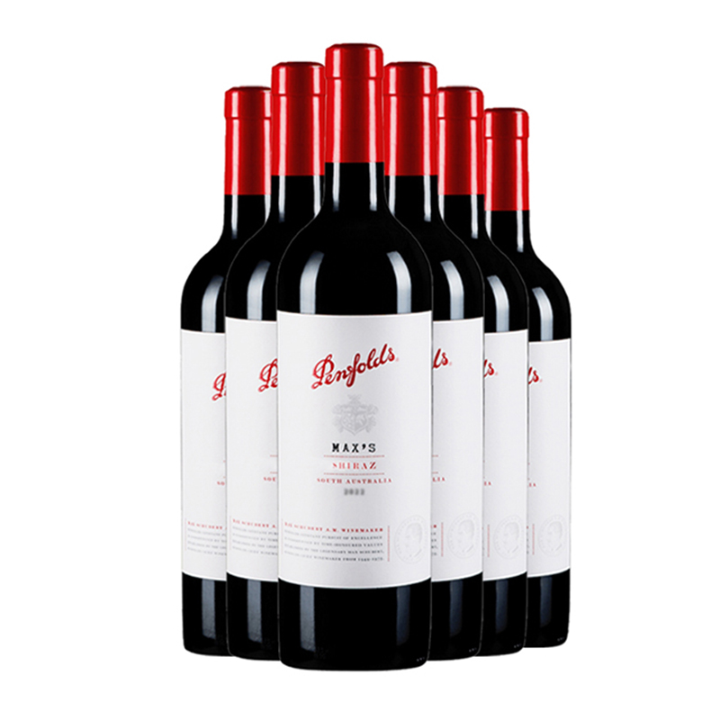 Penfolds Max's奔富麦克斯设拉子750m*6瓶干红葡萄酒澳洲原瓶进口