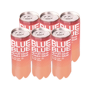 柠檬共和国红心芭乐香水柠檬气泡果汁饮料 网红解腻汽水300ml*6罐