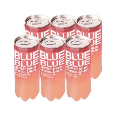 柠檬共和国红心芭乐香水柠檬气泡果汁饮料 网红解腻汽水300ml*6罐