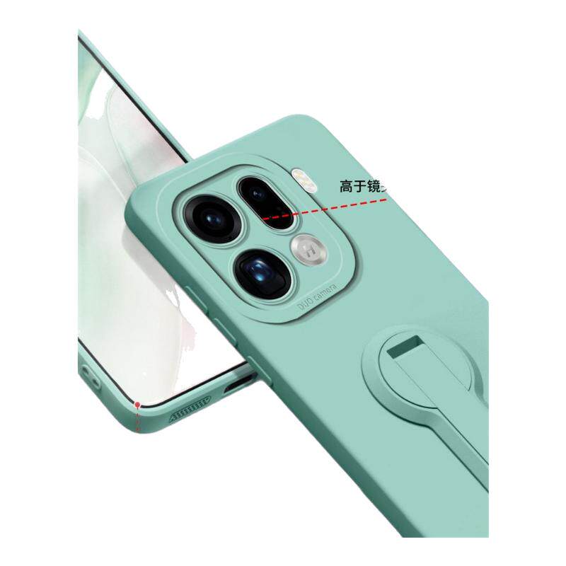 适用OPPOfindX10promax支架手机壳新款X10E保护套X9ultra高级感x7全包防摔x8s+液态硅胶x6带手绳x5男女软外后