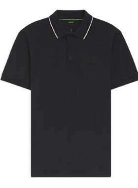 【匹马棉】BOSS博斯 26夏新款男珠地网眼撞色短袖Polo衫BOSSPolo