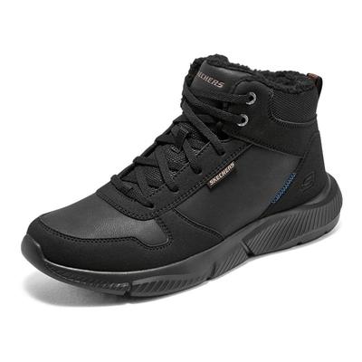 斯凯奇男鞋冬季款宽楦休闲鞋高帮鞋加绒保暖棉鞋时尚厚底耐磨冬靴