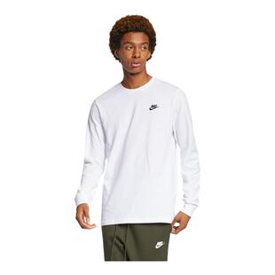 耐克男子时尚长袖T恤纯棉休闲刺绣针织棉柔软舒适NIKE AR5194