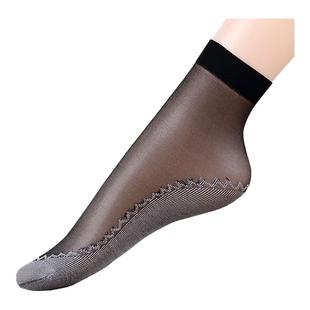 爆款韩版二代女士棉底钢丝袜棉底吸汗透气防勾丝春夏学生面膜短袜