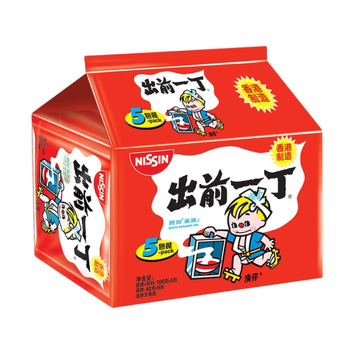 出前一丁方便面袋装麻油味90g*5袋泡面煮面速食袋面夜宵解馋