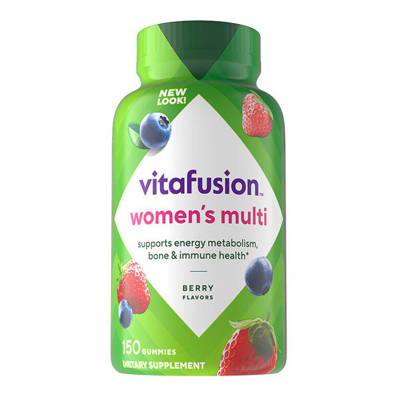 美国vitafusion女士复合维生素综合素b族维生素补钙软糖150粒进口