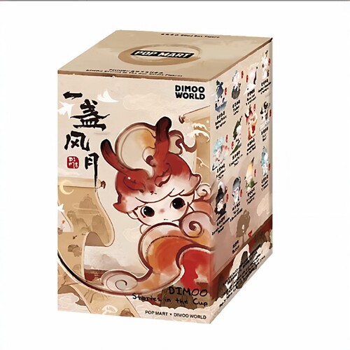 壹号POPMART泡泡玛特 DIMOO一盏风月系列手办盲盒玩具潮流礼物