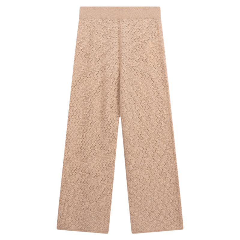 GOBI戈壁25年冬季纯色简约基础直筒显瘦女士羊绒九分阔腿裤WK1036