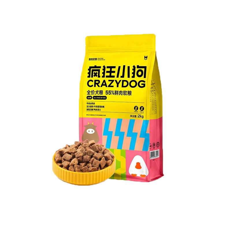 疯狂小狗鲜肉软粮狗粮泰迪比熊博美柯基小型犬成犬幼犬孕犬专用粮,宠物/宠物食品及用品,狗全价膨化粮,淘宝优惠券,粉丝福利购,淘宝优惠卷