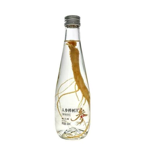 长白山人参白桦树汁100%桦树汁原液人参水健康植物饮品310ML*6瓶