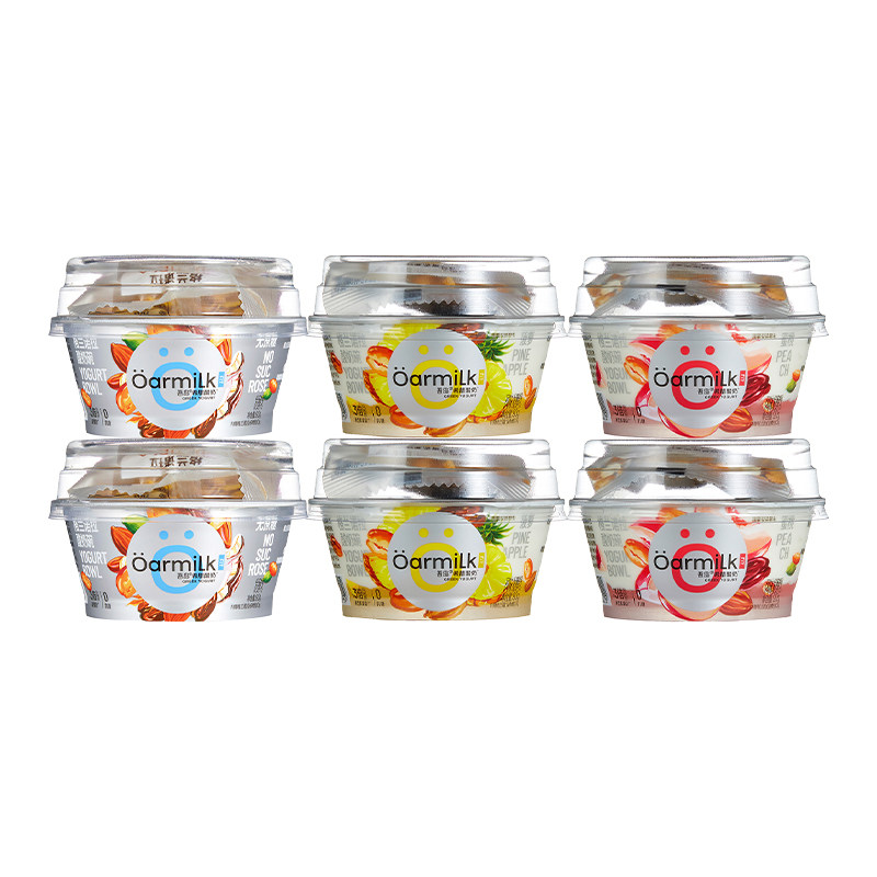 Oarmilk吾岛格兰诺拉希腊酸奶蜜桃菠萝无蔗糖90g+10g冷藏燕麦谷物,咖啡/麦片/冲饮,低温酸奶,淘宝优惠券,粉丝福利购,淘宝优惠卷