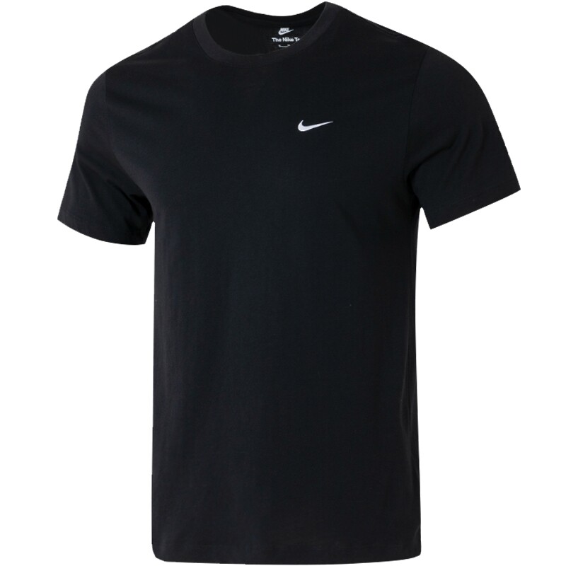 Nike耐克正品夏季新款黑色运动健身短袖纯棉美式T恤跑步透气休闲