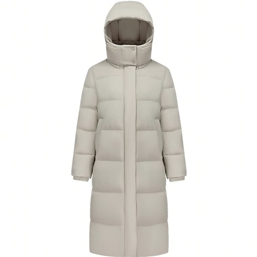 波司登休闲可脱卸帽长款羽绒服