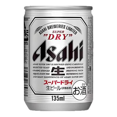 【26.4产】日本原装进口朝日啤酒135ml小罐超爽生啤酒迷你一口罐