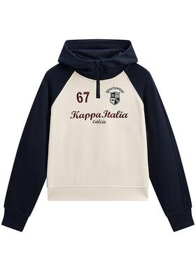 Kappa卡帕女装春季新款休闲半拉链套头衫上衣休闲卫衣K0G22MT02