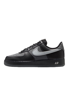 NIKE耐克空军一号男鞋AIR FORCE 1黑灰AF1休闲运动板鞋IR1475-010