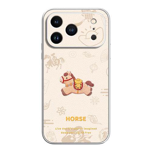 马年限定适用苹果17promax手机壳全包iPhone16pro新年款air防摔11爆款15硅胶14p软壳13带挂绳12可爱红xs斜挎