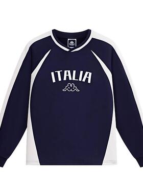 Kappa卡帕男装女装秋季新款运动休闲百搭针织套头衫K0EY2WT02D