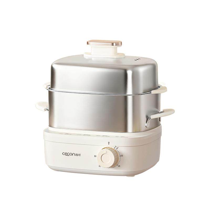 西可蒸蛋器家用小型电蒸锅多功能不锈钢煮蛋器自动断电定时早餐机