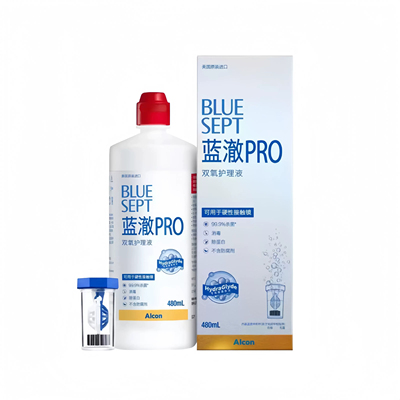 爱尔康蓝澈双氧水护理液480硬性角膜RGP接触镜OK镜多功能除蛋白TF