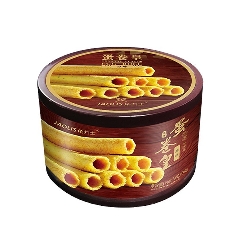 【新货】角力士原味黄油味208g蛋卷皇休闲零食饼干糕点手信伴手礼