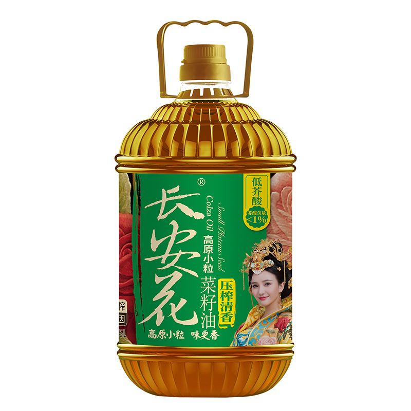 长安花低介酸菜籽油5L+200ML