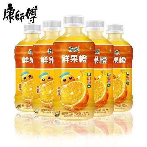康师傅鲜果橙果茶饮料330ml