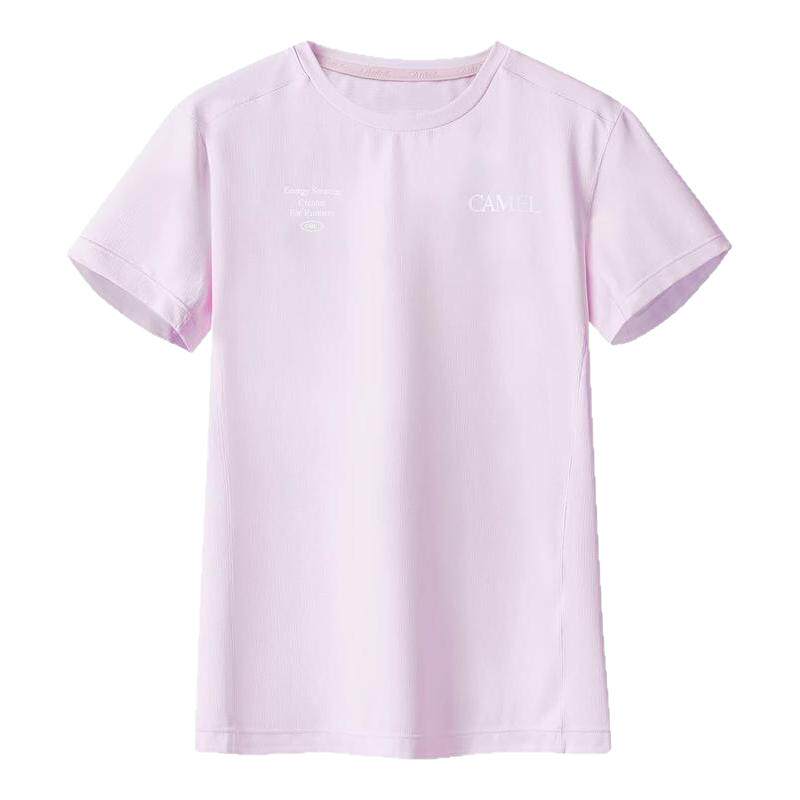 骆驼越野跑步T神速干T恤运动长袖男女健身户外马拉松田径短袖上衣