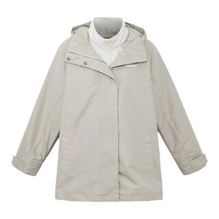 Timberland添柏岚官方女三合一冲锋衣外套抓绒内胆防水宽松|A41T3