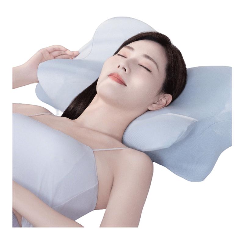 眠加翼合枕护颈枕芯可调节高度记忆棉蝴蝶枕颈椎枕头睡觉成人专用