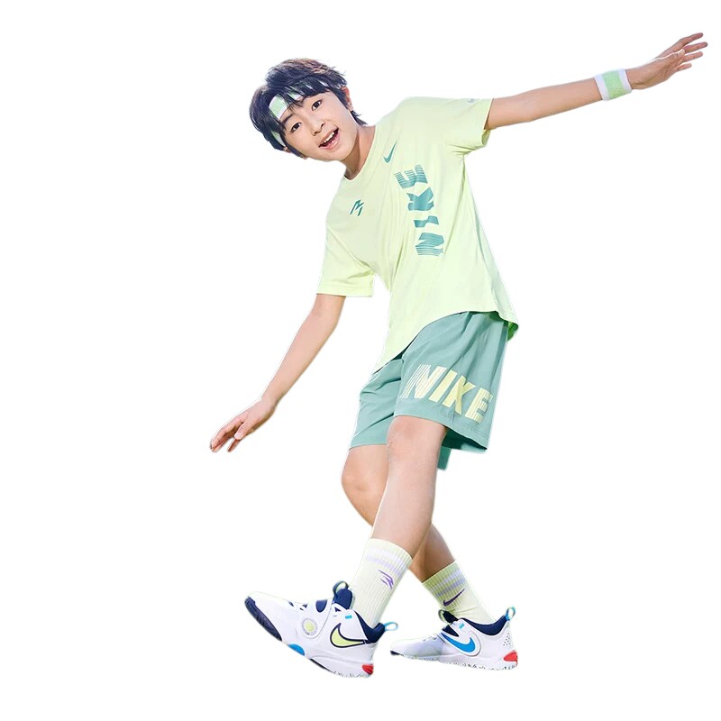 Nike 3brand童装儿童套装男童短袖短裤运动2件套夏季潮N32622273