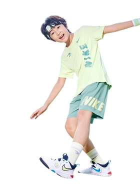 Nike 3brand童装儿童套装男童短袖短裤运动2件套夏季潮N32622273