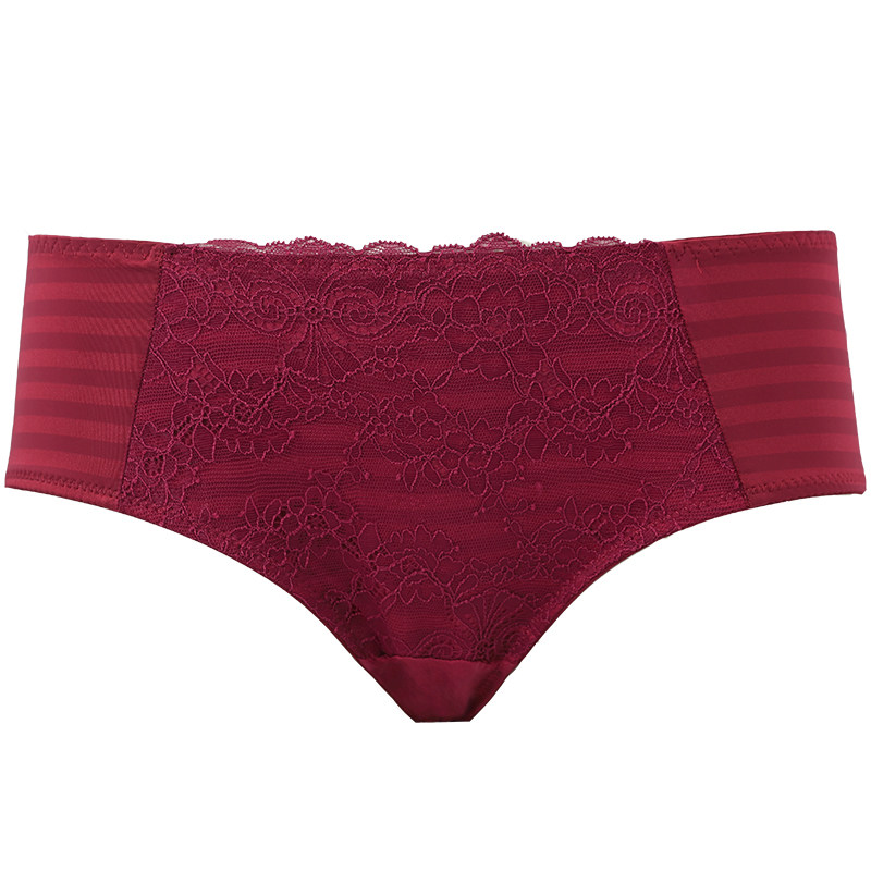 歌瑞尔红色性感内裤女本命年法式蕾丝亲肤透气不卡裆不夹臀三角裤,女士内衣/男士内衣/家居服,平角裤,淘宝优惠券,粉丝福利购,淘宝优惠卷