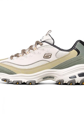 斯凯奇女鞋秋冬新款奶茶熊老爹鞋子官方旗舰增高休闲鞋女款运动鞋