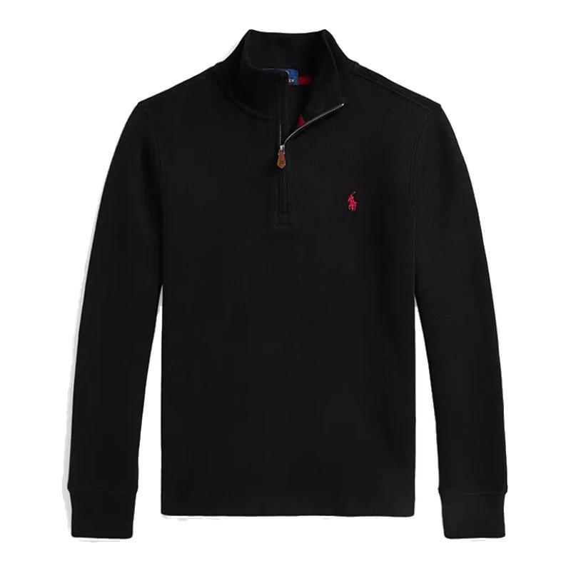 拉夫劳伦针织衫长袖半拉链套头衫