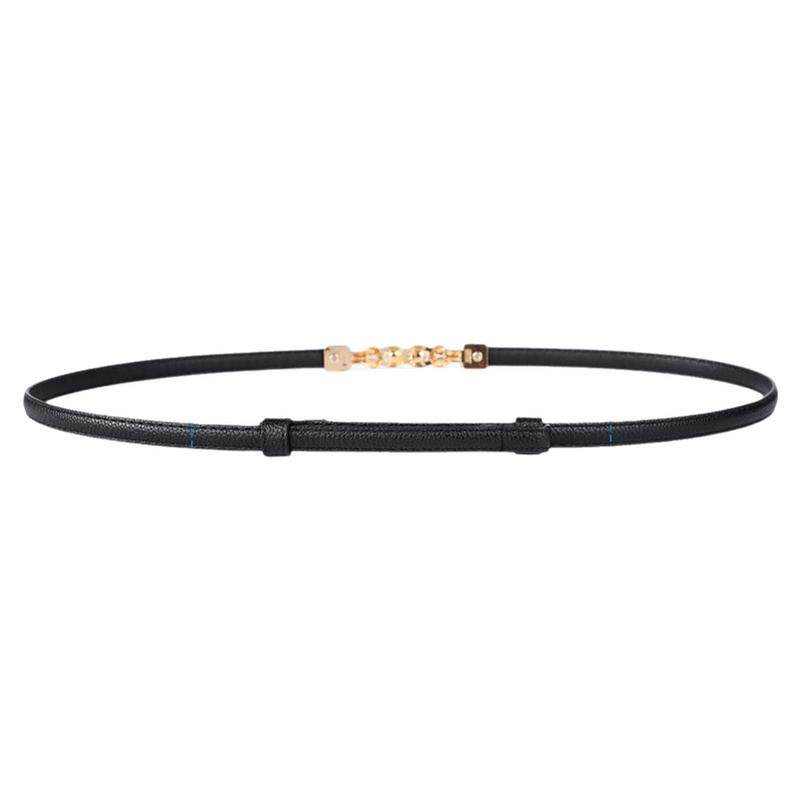 袋鼠皮带女细腰带真皮时尚装饰腰封皮带配连衣裙子收腰女士腰链