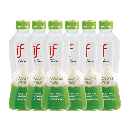 if100%椰子水0脂NFC含电解质椰青350ml瓶装整箱果汁饮料泰国进口