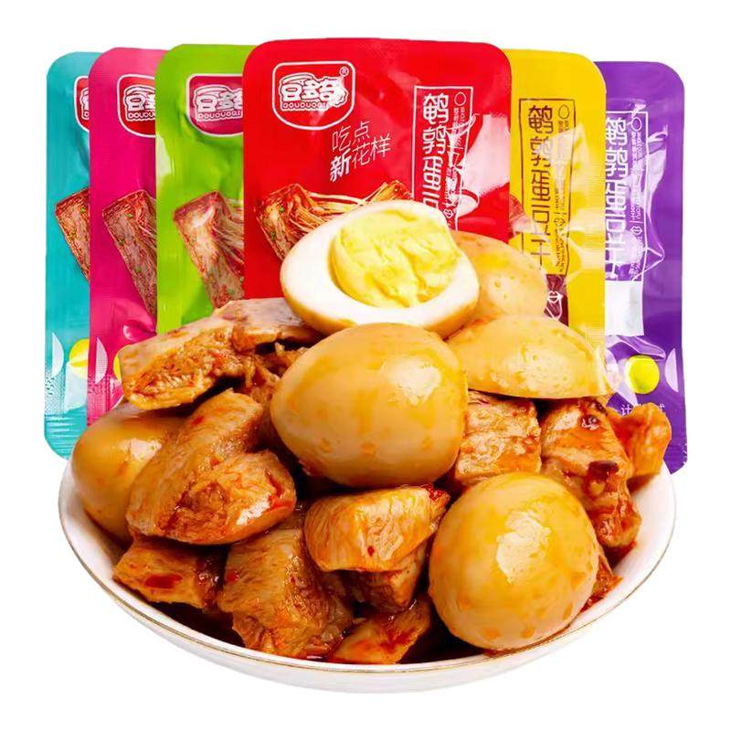 鹌鹑蛋豆干袋装烧烤味混合散装素肉即食豆腐干解馋休闲零食