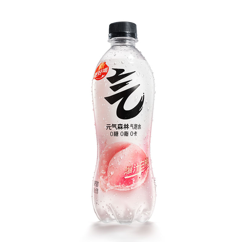 元气森林 苏打气泡水480mL 汽水饮料混合装0糖0脂0卡整箱 白桃味