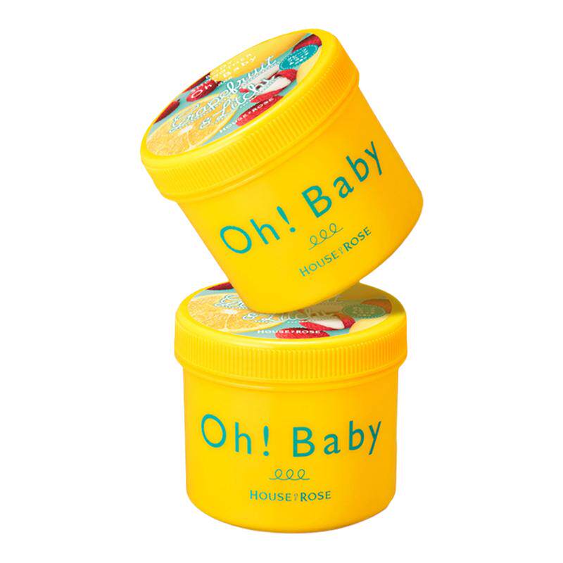 日本玫瑰屋ohbaby身体磨砂膏全身嫩肤去鸡皮去角质保湿留香