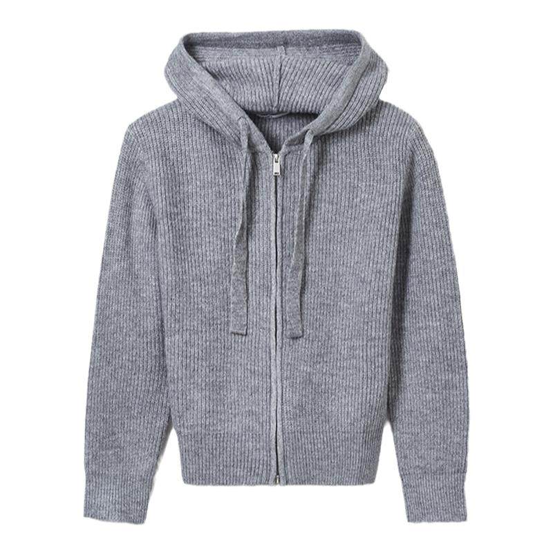 SPAO韩国同款冬季女士简约休闲连帽针织毛衣外套,女装/女士精品,毛衣,淘宝优惠券,粉丝福利购,淘宝优惠卷