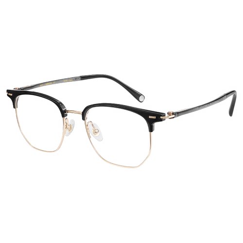 木九十眼镜眉架半框多边形镜框