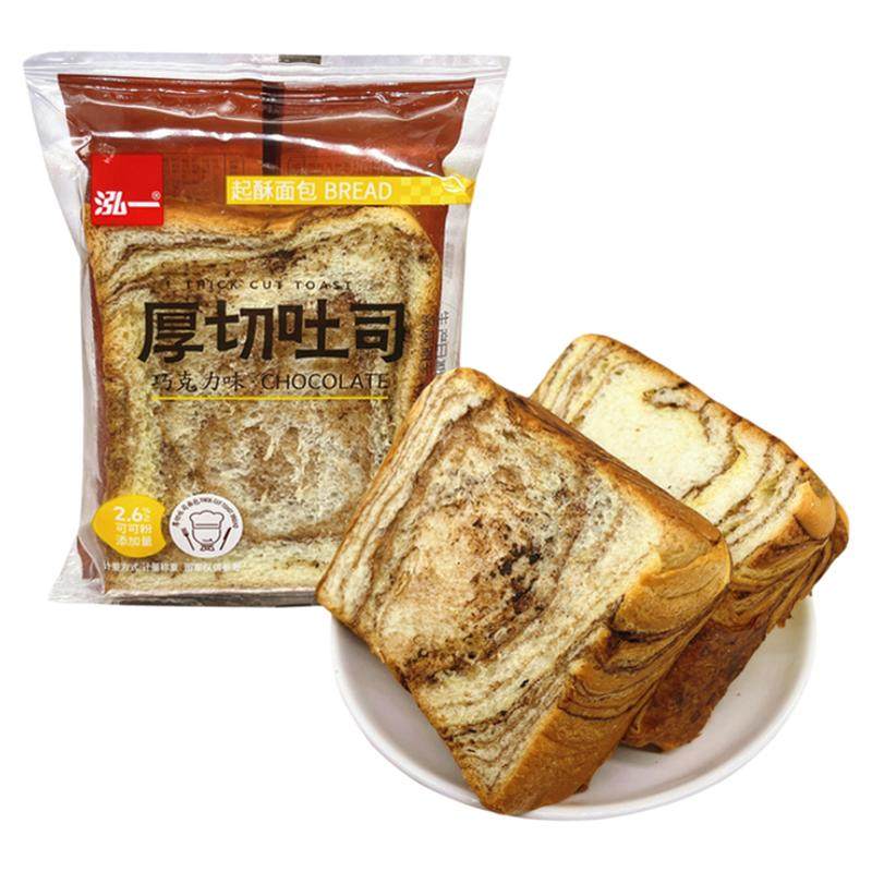 泓一厚切吐司巧克力味无蔗糖玉米