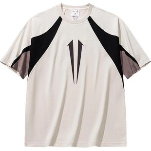 新款 男士 高克重休闲t恤 纯棉运动短袖 安踏凯里·欧文Hélà系列